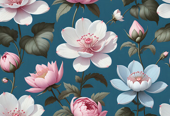 Wall Mural - flower pattern background