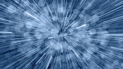 Poster - Abstract flight in space hyper jump  illustration 