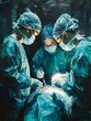 Chirurg am Operieren, Klinik,Spital. AI Generative