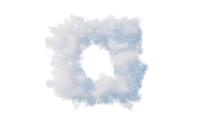 Poster - Isolated soft cloud, 3d rendering.