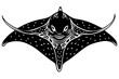 © Moriom - manta ray silhouette vector art illustration