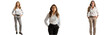 relaxed business woman standing with hands in her pockets