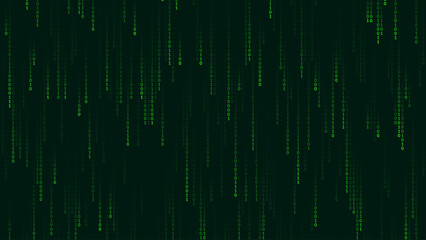 Wall Mural - Abstract Technology Background. Binary Computer Code. Programming Coding Hacker concept. Vector Background Illustration.