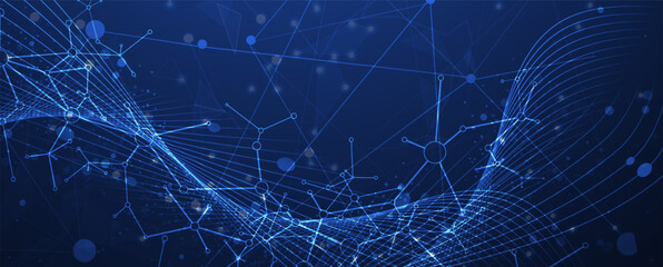 Abstract data background. Futuristic technology style. Elegant digital  background for business cyber presentations.