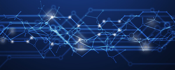 Abstract data background. Futuristic technology style. Elegant digital  background for business cyber presentations.