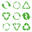 Recycle sign or symbol. Recycle vector icons