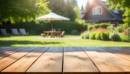 Wall Mural - beautiful summer garden background