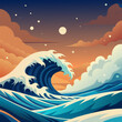 sea and moon