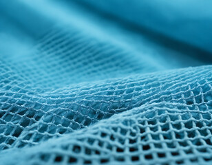 Blue mesh - a macro exploration.