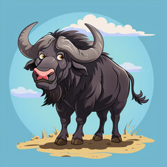 Wall Mural - Buffalo illustration