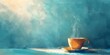 Misty Steam Rising from a Cozy Cup of Coffee Symbolizing a Fresh Start in the Early Morning Light