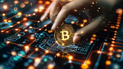 Poster - Working with cryptocurrency and artificial intelligence.