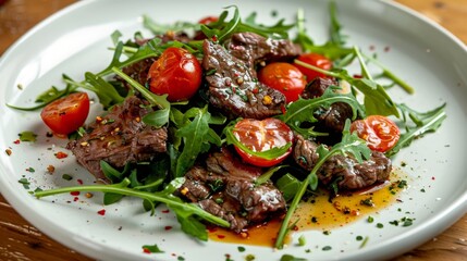 Sticker - Plate of food with meat and veggies