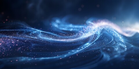 Wall Mural - visualizing the magnetic alignment at the particle level a mesmerizing depiction of energy and motio
