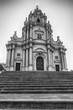 Facade of Saint George Cathedral in Ragusa, Sicily, Italy