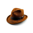 Brown Hat on White Background. Generative AI