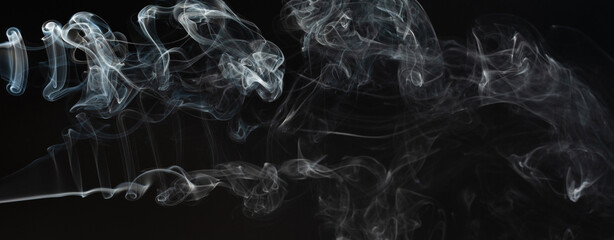 Wall Mural - Smoke curly waves