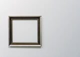 Fototapeta Londyn - silver picture frame on a white wall