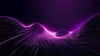 Electric Illumination: A Vector Journey Through 3D Dimensions and LED Straight Lines on a Black and Purple Background
