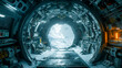 Futuristic Spaceship Interior: Unreal Engine Game Environment Concept Art Expertise