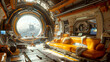 Exploring the Uncharted: Futuristic Spaceship Interiors in Unreal Engine - Game Environment Concept Art