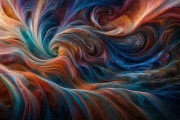 Poster - abstract fractal background