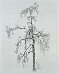 Poster - tree in winter