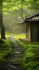 Poster - japanese garden in autumn