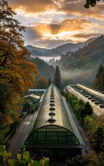 Wall Mural - bridge over the river