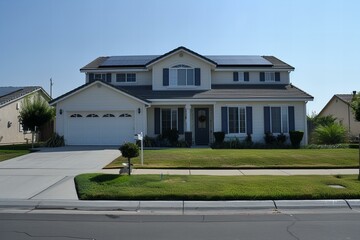 Poster - modern house in area