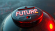 Forward Motion: 3D 'FUTURE' Button. Generative AI