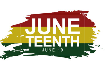 Wall Mural - Juneteenth Freedom Day USA Background