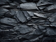 Abstract backdrop featuring dark grey-black slate stone texture
