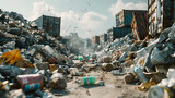 Fototapeta  - recycling waste management concept