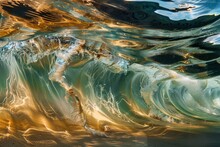 Emerald Ocean Wave Artistry