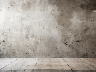 Poster - Grungy concrete wall and floor texture enhancing loft-style living