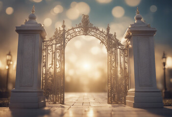 Wall Mural - Pearly Gates Gateway to heaven A classic interpretation