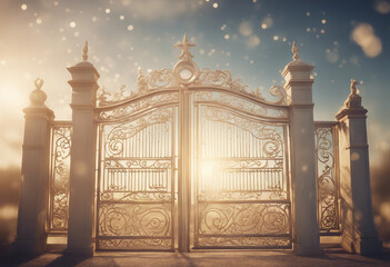 Wall Mural - Pearly Gates Gateway to heaven A classic interpretation