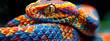 Vibrant Serpent Scales Close-Up

