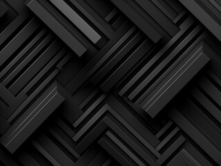 Wall Mural - geometric precision: seamless vector pattern with black stripes