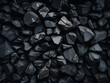 Nature abstract background showcases porous texture of black stone