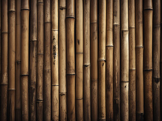 Textured bamboo wall provides a grunge backdrop