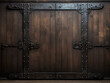 © Llama-World-studio - Background of old metal door with wooden interior