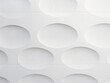 Background of white concrete wall showcases convex pattern