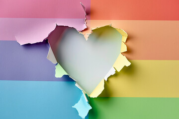 Wall Mural -  pride and love rainbow background