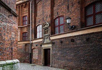 Wall Mural - Medieval narrow street in the ancient city	