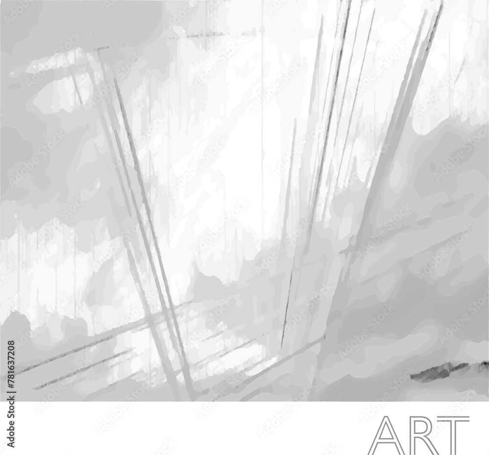 Gray Impressionistic & Architectual Bridge with the Word ART- art ...