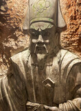 Fototapeta Paryż - Mandarin statue at entrance to Hoa Nghiem Caves, near Da Nang, Vietnam