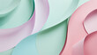 © kanurism - Abstract background with paper cut shapes in pastel colors