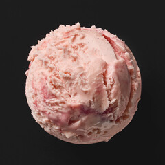 Canvas Print - pink ice cream ball